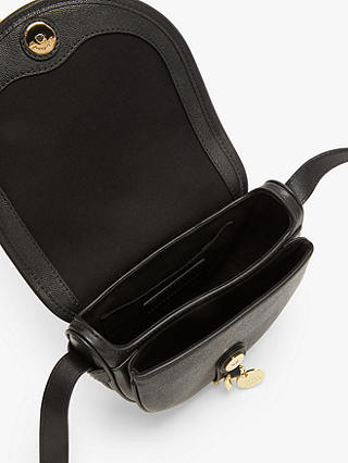 See By Chloé Mara Small Leather Saddle Cross Body Bag, Black