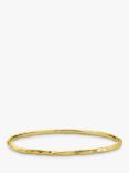 Dower & Hall 3mm Hammered Bangle, Gold