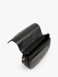 Jasper Conran London Ada Leather Saddle Bag, Black