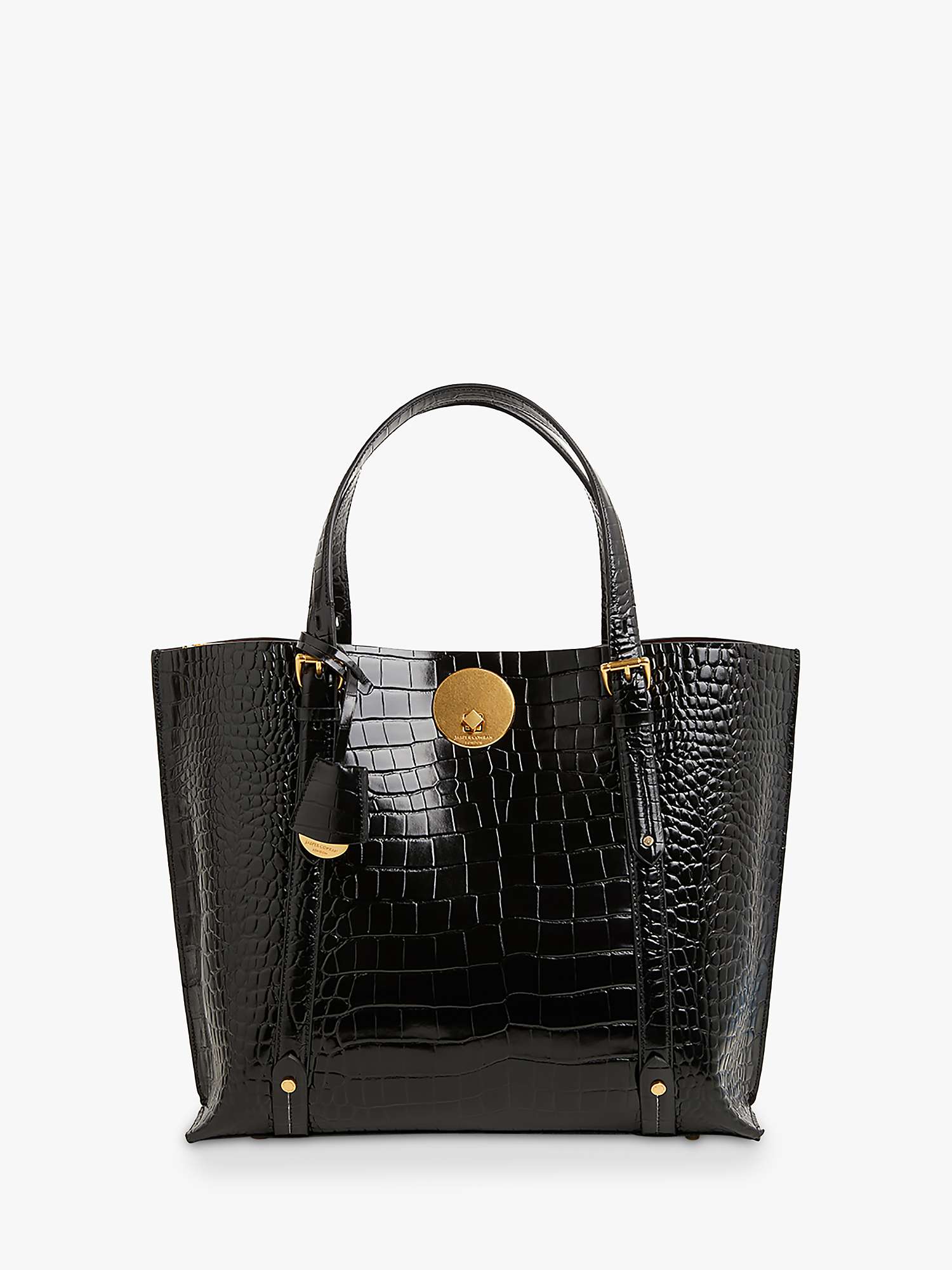 Buy Jasper Conran London Alexis Croc Leather Grab Tote Bag Online at johnlewis.com