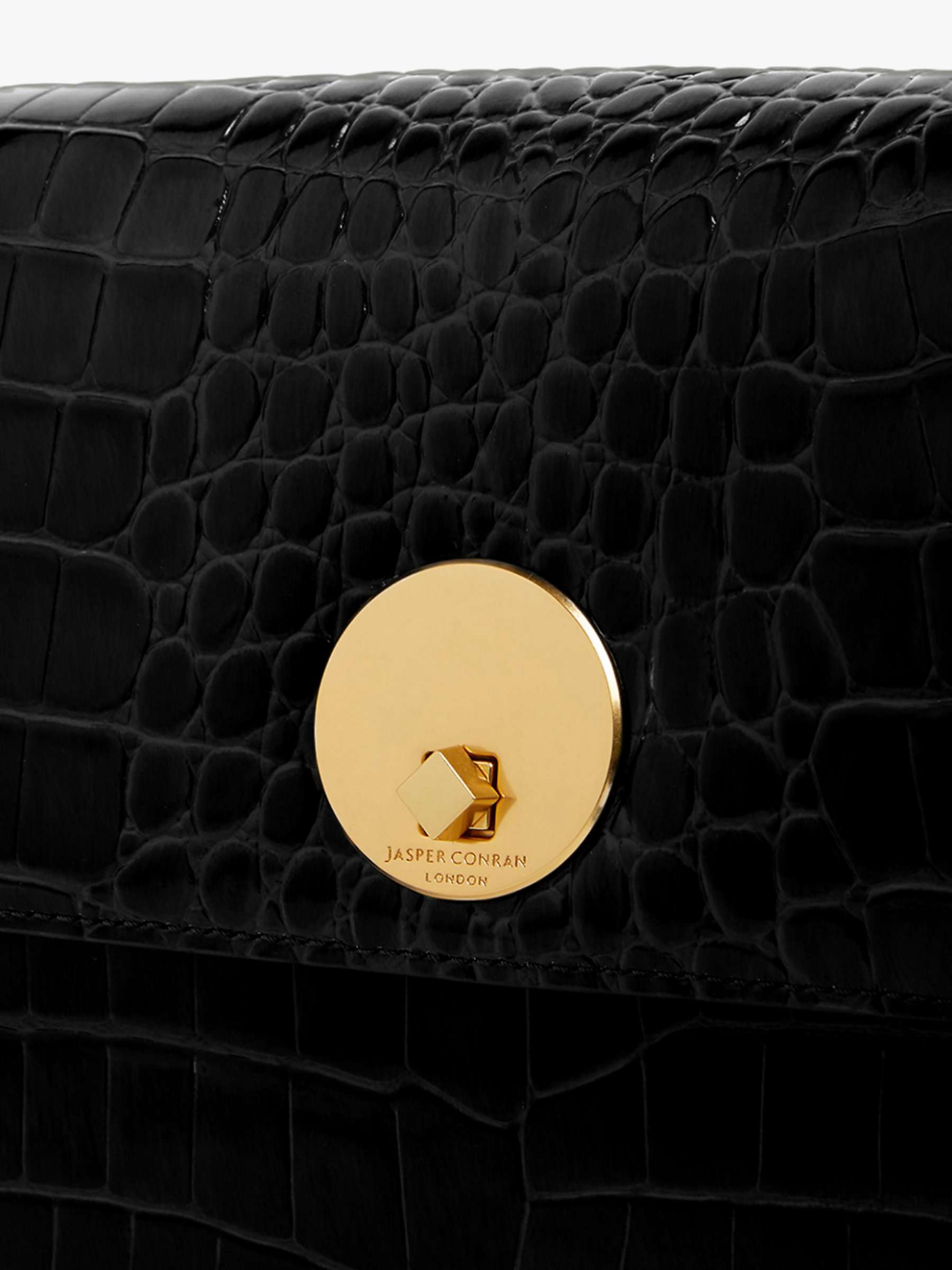 Buy Jasper Conran London Alexis Croc Leather Cross Body Bag Online at johnlewis.com