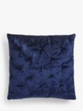 John Lewis & Partners Velvet Buttoned Cushion