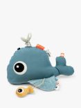 Done by Deer Wally Whale Floor Mirror Activity Toy, Blue