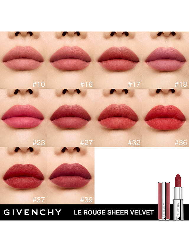 Givenchy Le Rouge Sheer Velvet Refillable Matte Lipstick, 27 Rouge Infusé 5