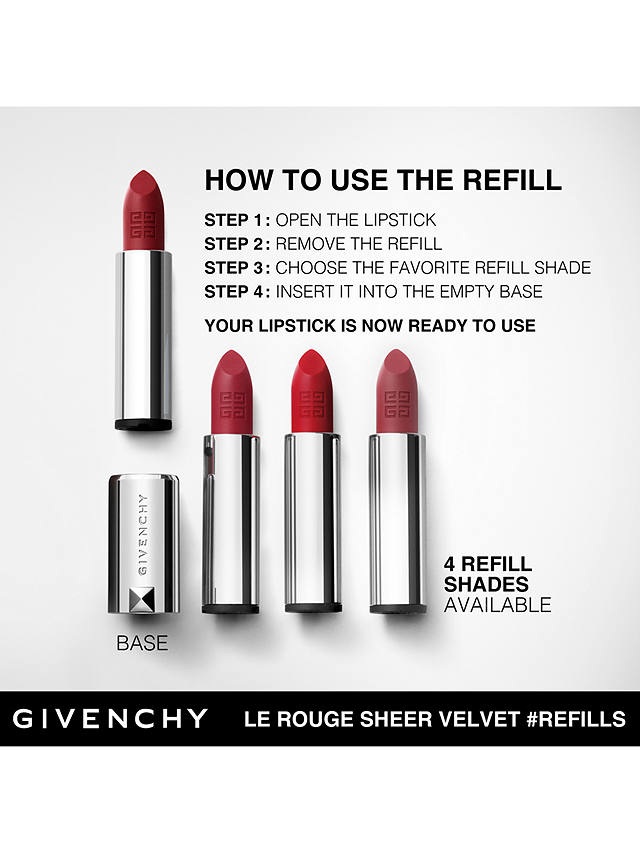 Givenchy Le Rouge Sheer Velvet Refillable Matte Lipstick, 27 Rouge Infusé 6