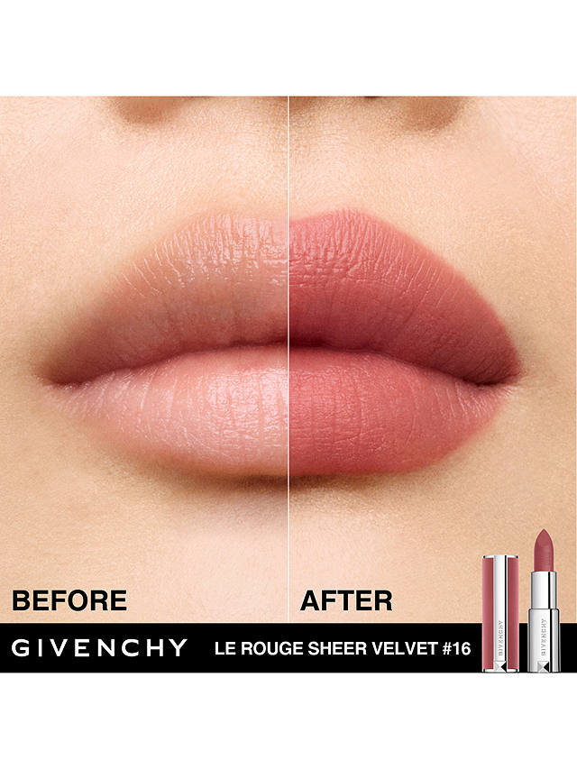 Givenchy Le Rouge Sheer Velvet Refillable Matte Lipstick, 16 Nude Boisé 3