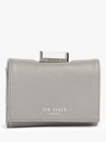 Ted Baker Baran Small Bobble Clasp Leather Purse, Grey