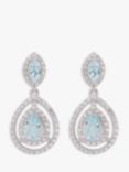 Emily Mortimer Jewellery Aqua Collection Teardrop Drop Earrings