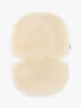 BINIBAMBA Sheepskin Newborn Baby Pram/Basket Liner, Milk