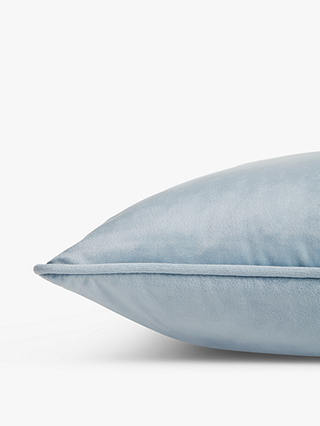 ANYDAY John Lewis & Partners Velvet Cushion, Ice Blue