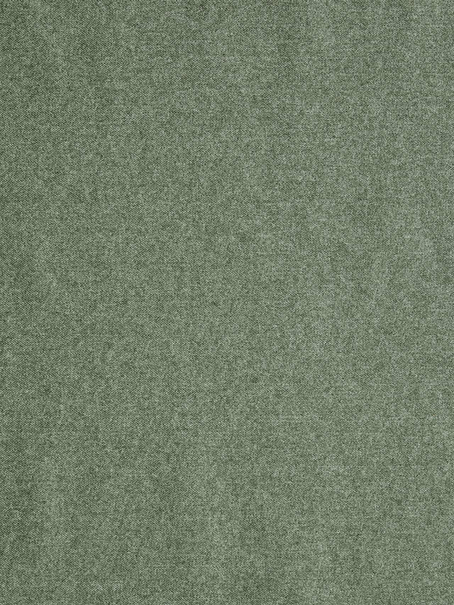 John Lewis Brushed Tweed Textured Plain Fabric, Green, Price Band A
