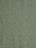 John Lewis Brushed Tweed Textured Plain Fabric, Green, Price Band A