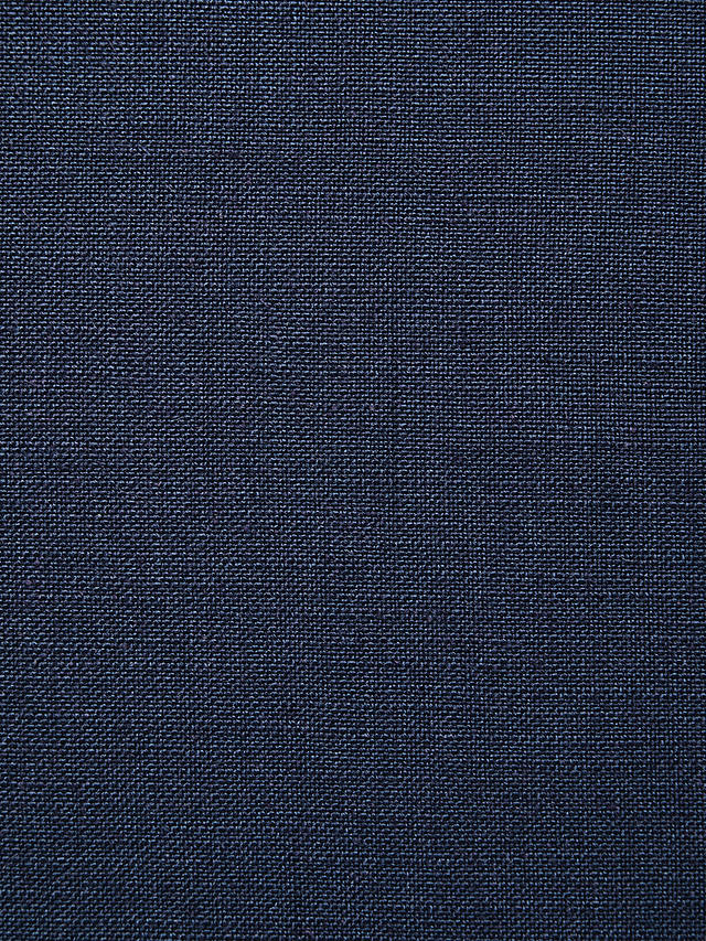 John Lewis Easy Clean Linen Viscose Plain Fabric, Navy, Price Band C