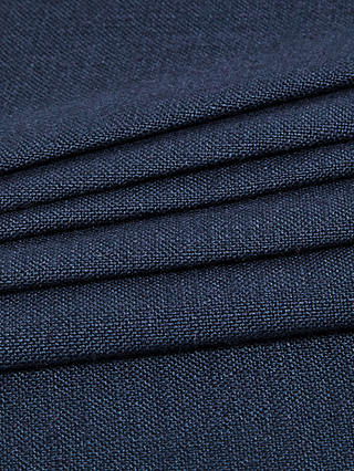 John Lewis Easy Clean Linen Viscose Plain Fabric, Navy, Price Band C