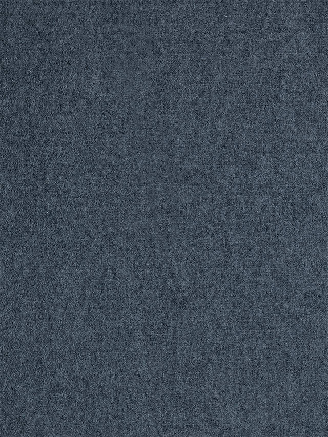 John Lewis Brushed Tweed Textured Plain Fabric, Navy, Price Band A