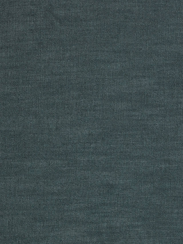 John Lewis Relaxed Linen Plain Fabric, Forest Green, Price Band B