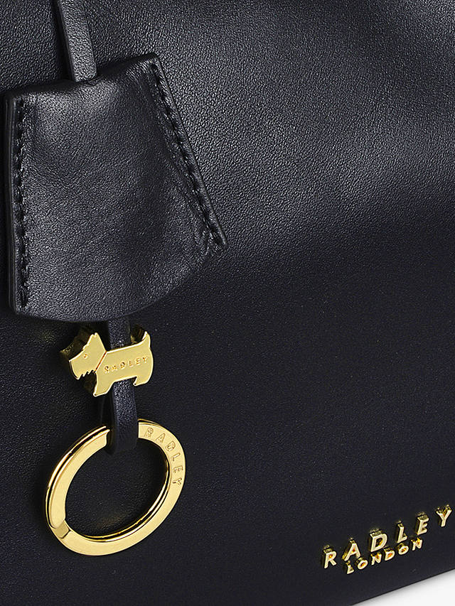 Radley Cuba Street Medium Leather Open Top Shoulder Bag, Black