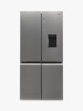 Haier Series 5 HTF-520WP7 Freestanding 65/35 American Fridge Freezer, Platinum Inox