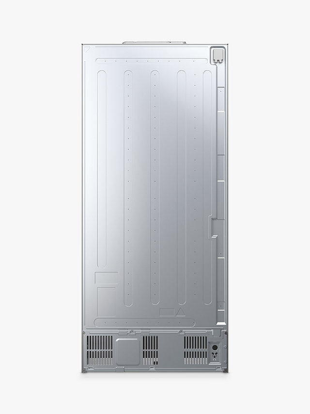 Haier Series 7 HFW7819EWMP Freestanding 65/35 French Fridge Freezer, Platinum Inox