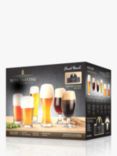 Final Touch Beer Glassware & Tasting Guide Set, 7 Piece, Clear