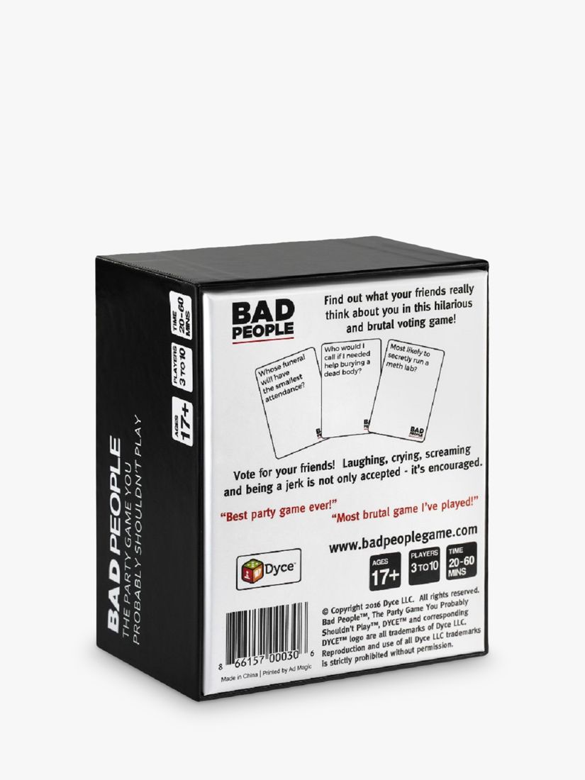  BAD PEOPLE Game - Find Out What Your Friends Really Think of  You : Toys & Games