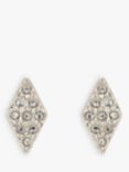 Melissa Odabash Crystal Diamond Shape Stud Earrings