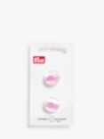 Prym Polyester Whale Buttons, 1.8cm, Pack of 2, Pink