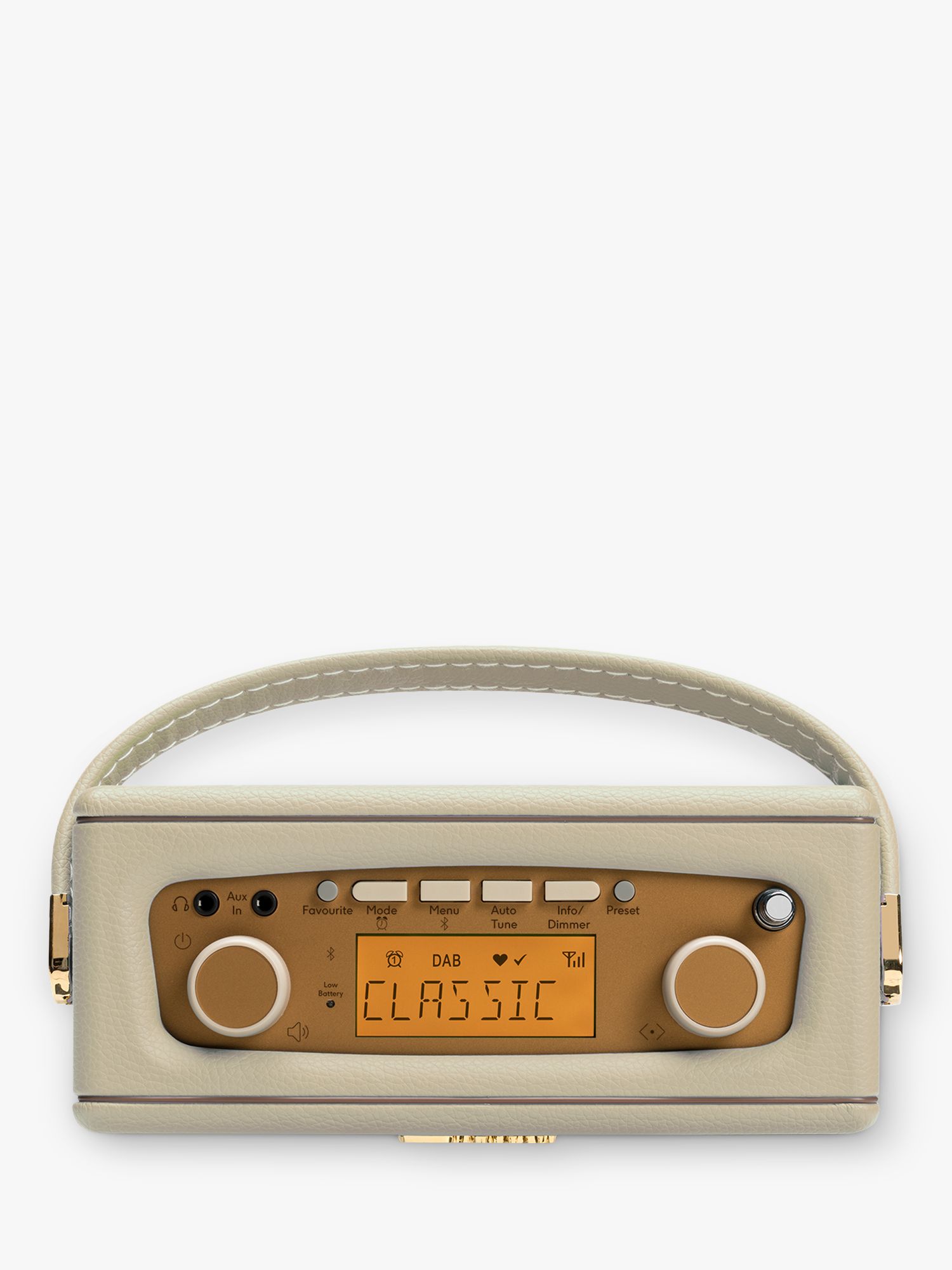 Roberts Revival Pastel Bluetooth Digital with Radio Uno DAB/DAB+/FM Alarm, Cream BT