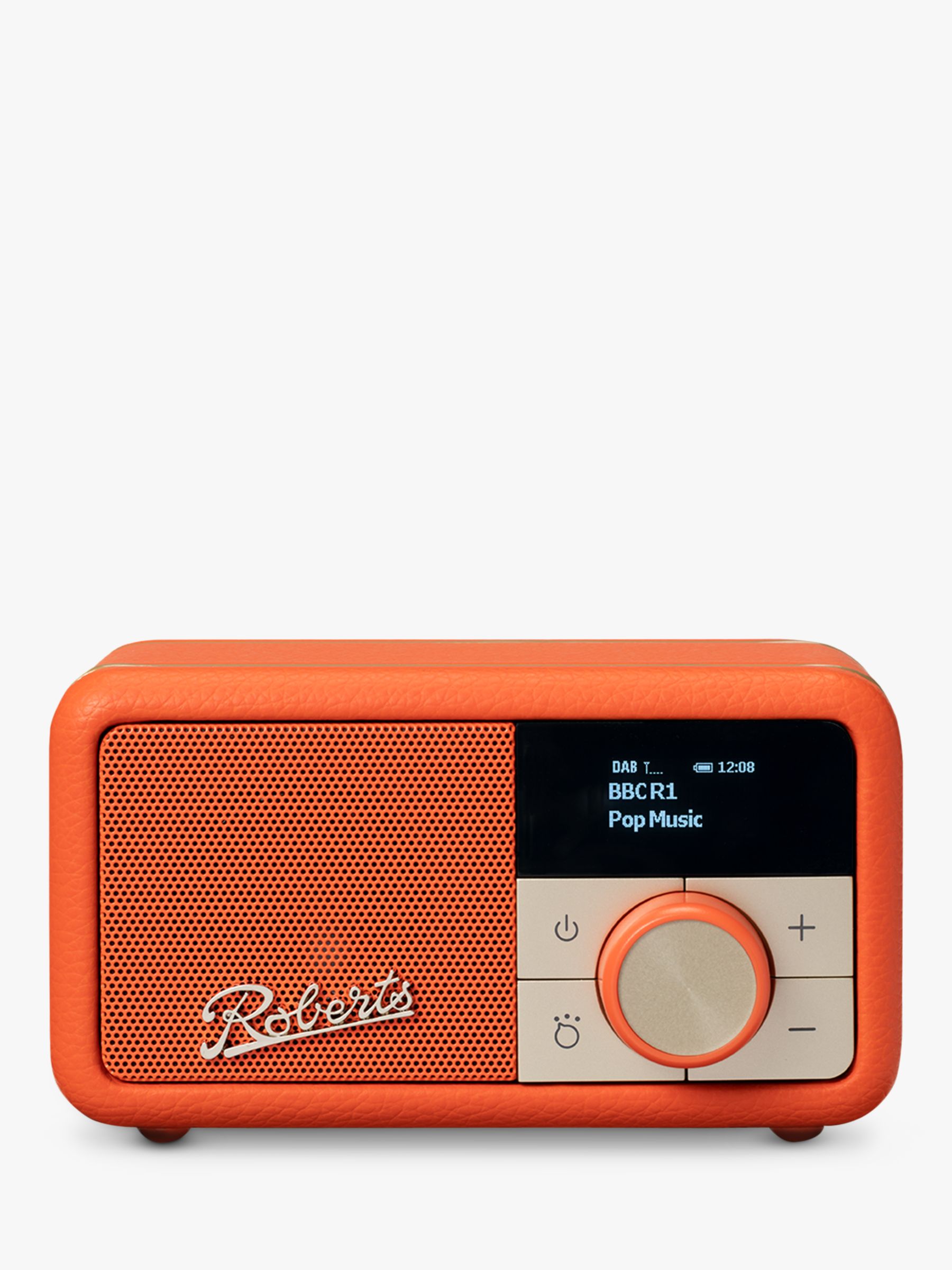 Roberts Revival Petite DAB/DAB+/FM Bluetooth Portable Digital Radio, Pop  Orange