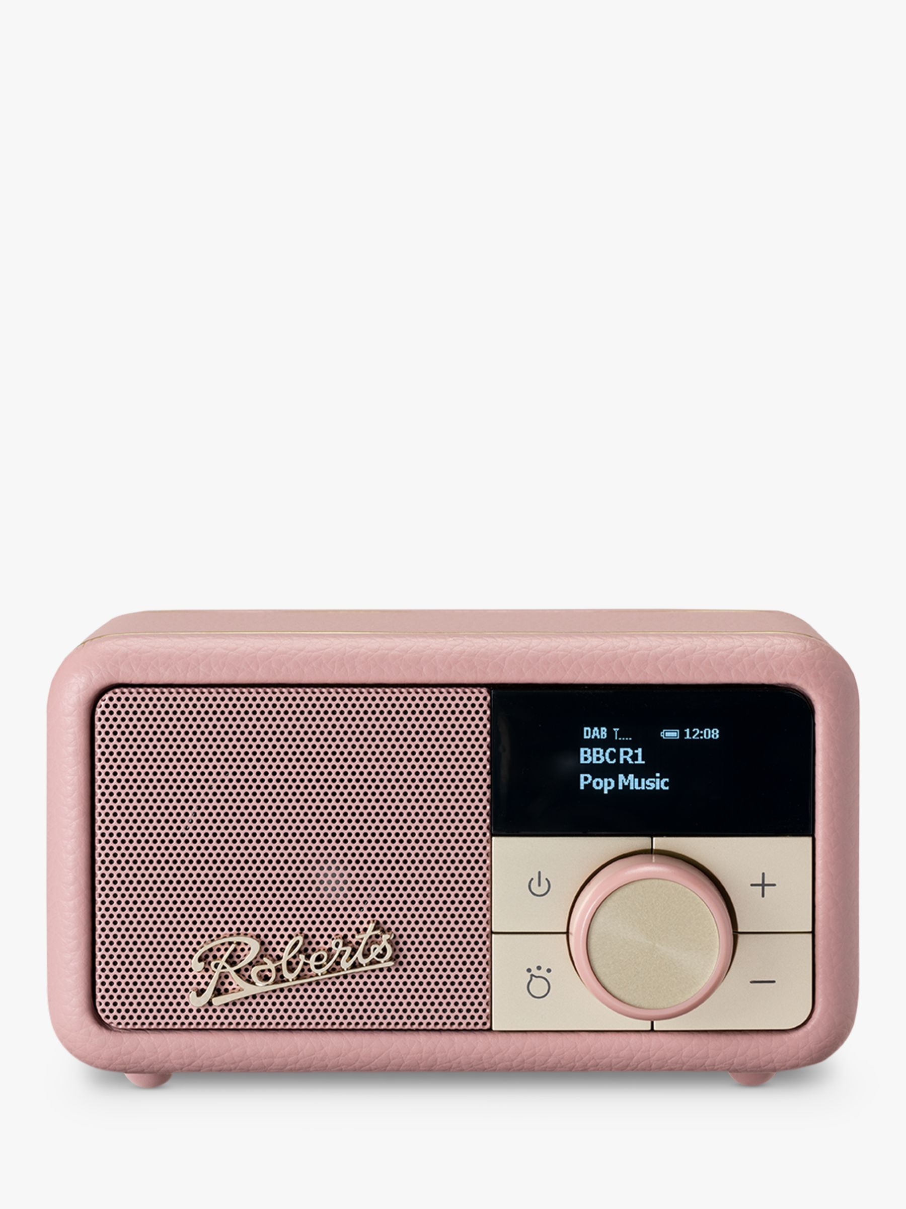 Roberts Revival Petite DAB/DAB+/FM Bluetooth Portable Digital Radio, Dusky Pink