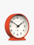 Newgate Clocks Silent Sweep Analogue Mantel Clock, 16cm, Pumpkin Orange