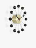 Vitra George Nelson Ball Analogue Wall Clock, 33cm, Black