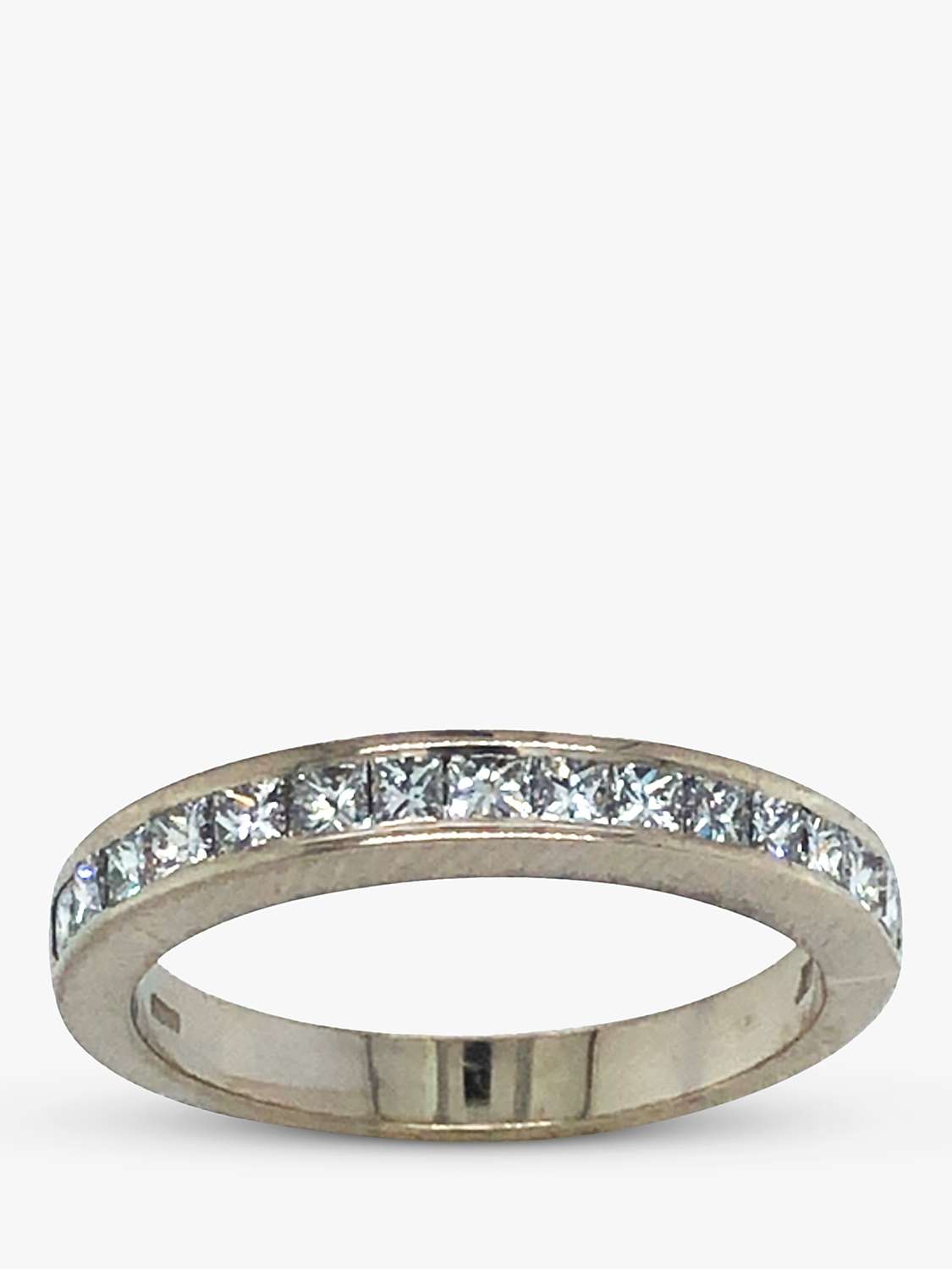 Buy VF Jewellery 18ct White Gold 15 Princess Cut Diamond Second Hand Half Eternity Ring Online at johnlewis.com