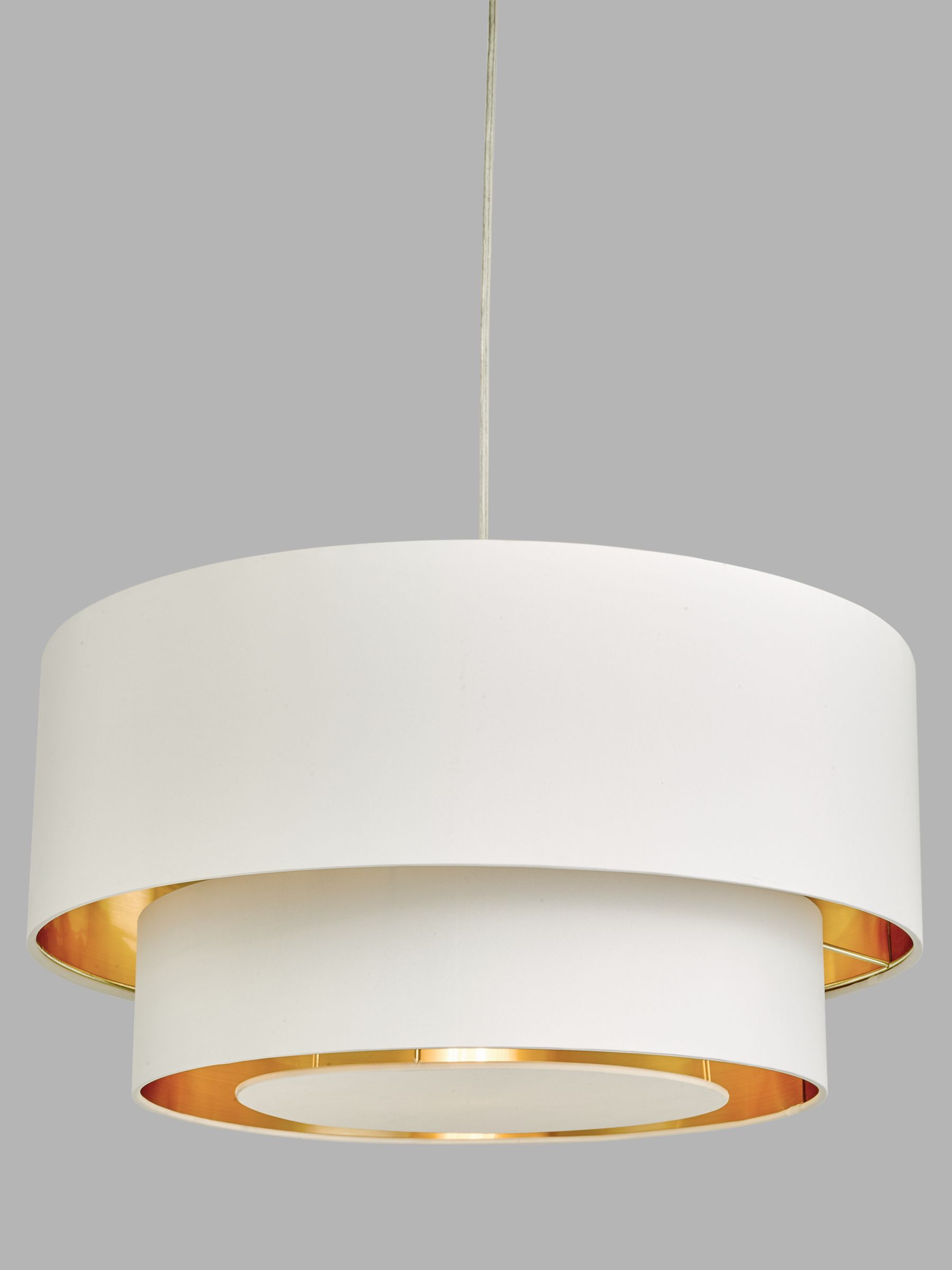 Photo of John lewis tiered satin silk easy-to-fit ceiling shade