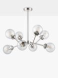 John Lewis Orb Multi Armed Ceiling Light, Satin Nickel