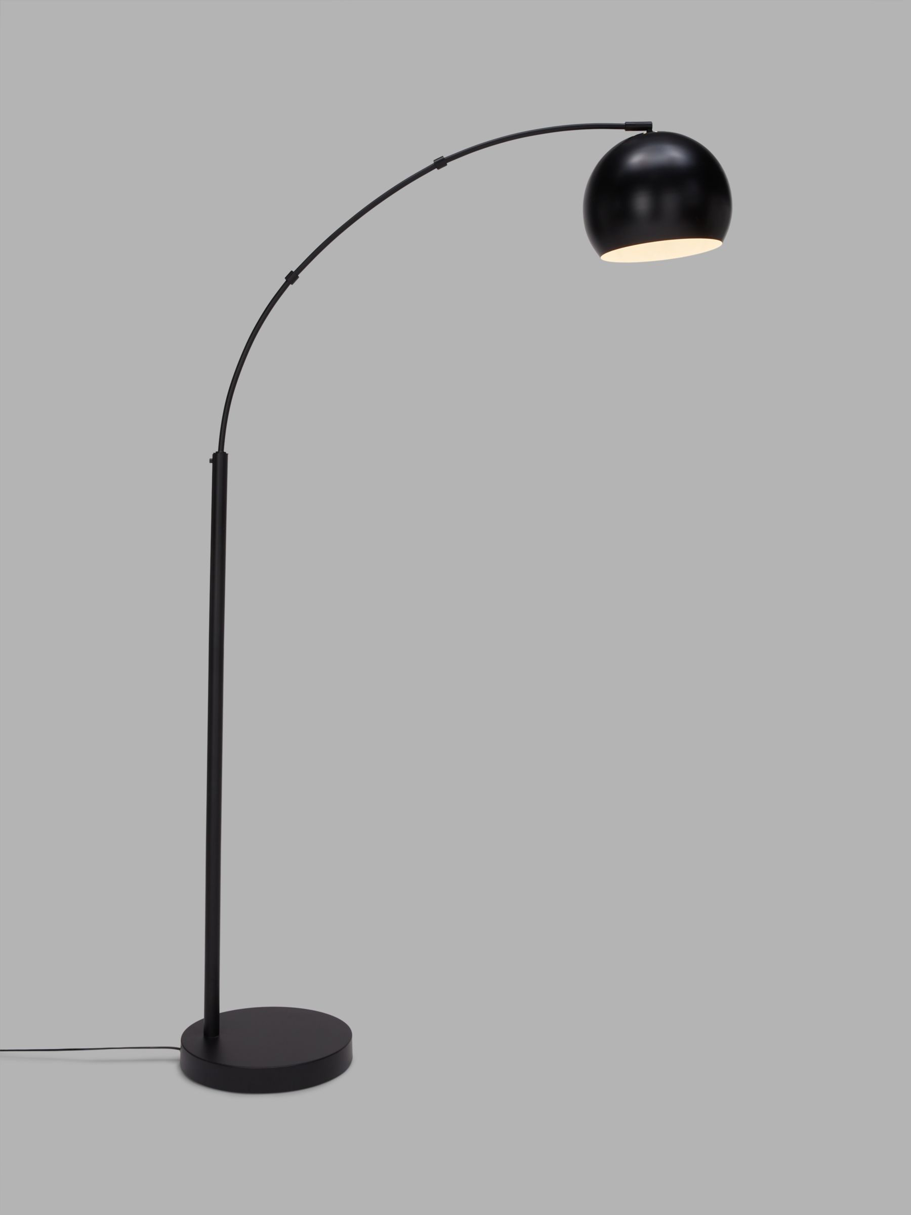 Photo of John lewis hector arched floor lamp black