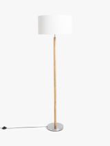 John Lewis Parawood Floor Lamp, Light Brown