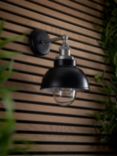 John Lewis Baldwin Outdoor Wall Light, Black