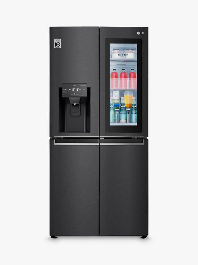 Buy LG GMX844MC6F Freestanding 60/40 French Fridge Freezer, Matte Black Online at johnlewis.com