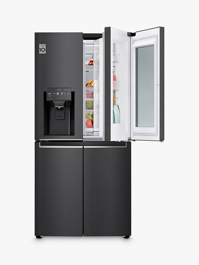 Buy LG GMX844MC6F Freestanding 60/40 French Fridge Freezer, Matte Black Online at johnlewis.com
