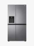 LG GSLV50DSXM Freestanding 60/40 American Fridge Freezer, Dark Graphite