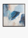 John Lewis 'Blue Abstract' Hand-Painted Framed Canvas, 100 x 100cm, Blue