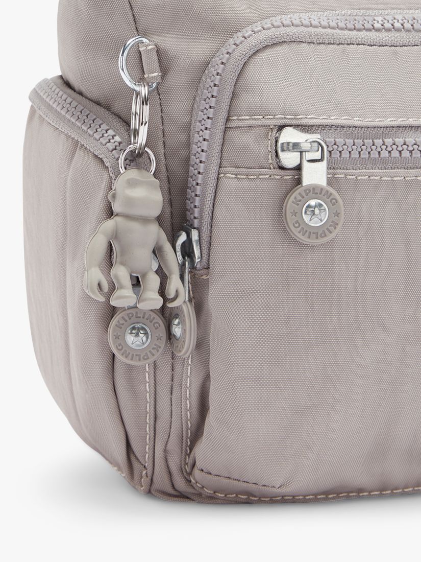 Kipling Gabbie Small Shoulder Bag, Grey Gris at John Lewis & Partners