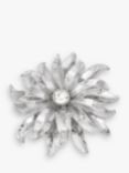 Eclectica Vintage Swarovski Crystal Flower Burst Brooch, Dated Circa 1990s, Silver