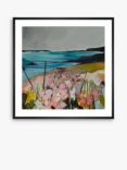 John Lewis Louise Body 'Looking at the Bright Side' Floral Framed Print & Mount, 50 x 50cm, Blue/Multi