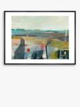 Louise Body - 'Where the Boats Come In' Framed Print & Mount, 50 x 70cm, Blue/Multi
