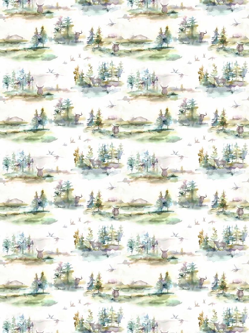 Voyage Caledonian Forest Furnishing Fabric, Linen/Topaz