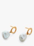 Monica Vinader Nura Keshi Pearl Open Circle Drop Earrings