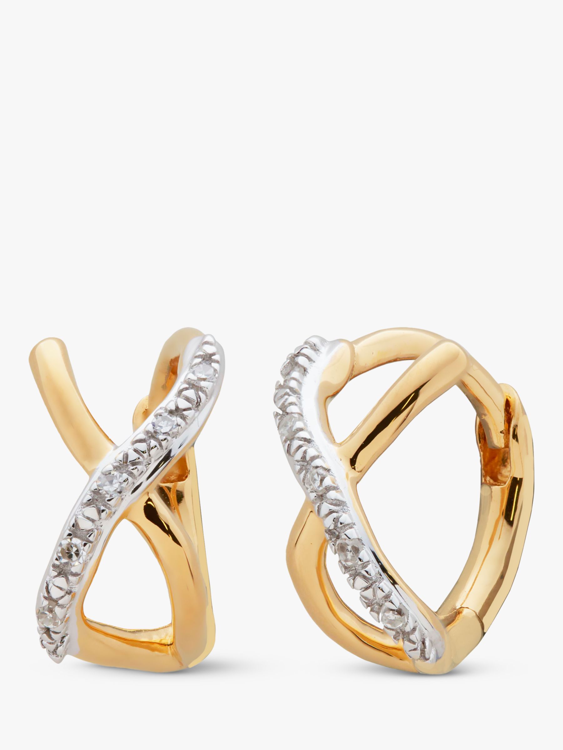 18K White Gold Diamond Bow Stud Earrings – Long's Jewelers