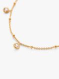 Monica Vinader Mini White Topaz Collar Chain Necklace, Gold